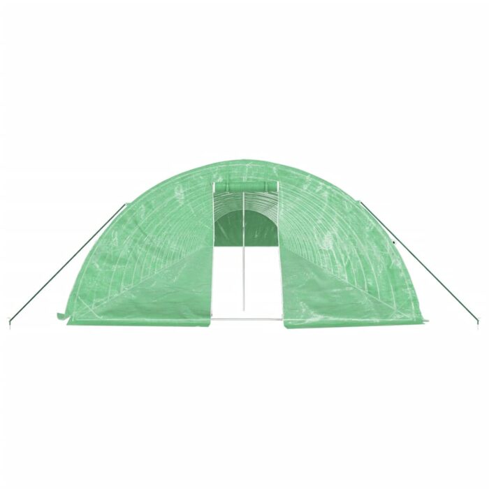 Serre avec cadre en acier vert 120 m² 24x5x2,3 m – Image 2