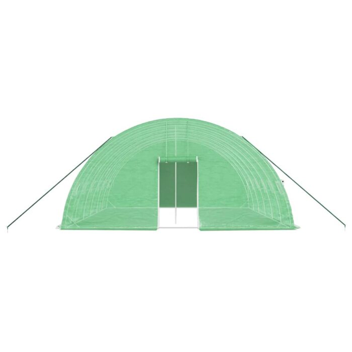 Serre avec cadre en acier vert 36 m² 6x6x2,85 m – Image 2