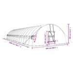 Serre avec cadre en acier vert 108 m² 18x6x2,85 m – Image 10