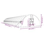 Serre avec cadre en acier vert 132 m² 22x6x2,85 m – Image 10