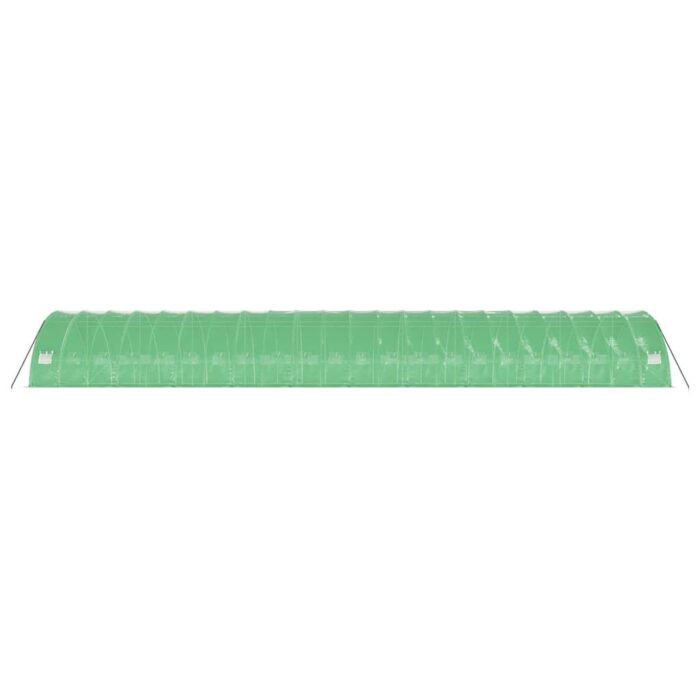 Serre avec cadre en acier vert 132 m² 22x6x2,85 m – Image 3