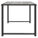 Table de jardin anthracite 55x40x37 cm acier – Image 2