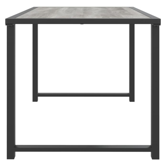 Table de jardin anthracite 55x40x37 cm acier – Image 2