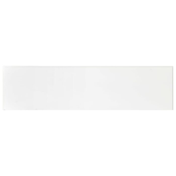 Table console blanc 110 x 30 x 76 cm bois d'ingénierie – Image 4