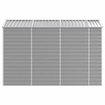 Abri de jardin gris clair 191x300x198 cm acier galvanisé – Image 4