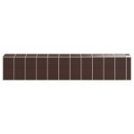 Abri de jardin marron 191x980x198 cm acier galvanisé – Image 4
