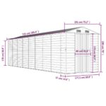 Abri de jardin marron clair 191x725x198 cm acier galvanisé – Image 10