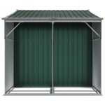 Abri de jardin vert 277x192,5x179 cm acier galvanisé – Image 4
