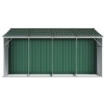 Abri de jardin vert 277x365,5x179 cm acier galvanisé – Image 4