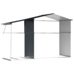 Abri de jardin anthracite 277x192,5x179 cm acier galvanisé – Image 7