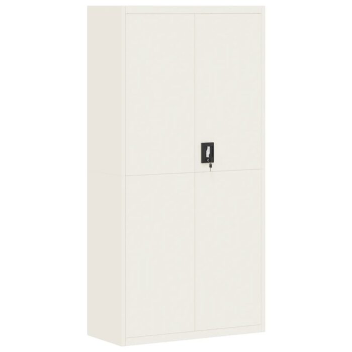 Classeur blanc 90x40x220 cm acier – Image 5