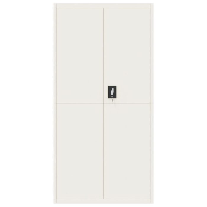 Classeur blanc 90x40x220 cm acier – Image 6