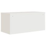 Classeur blanc 90x40x240 cm acier – Image 4