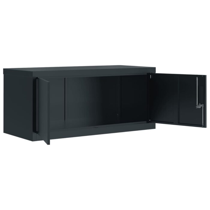 Classeur anthracite 90x40x110 cm acier – Image 3
