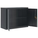 Classeur anthracite 90x40x110 cm acier – Image 7