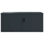 Classeur anthracite 90x40x145 cm acier – Image 2
