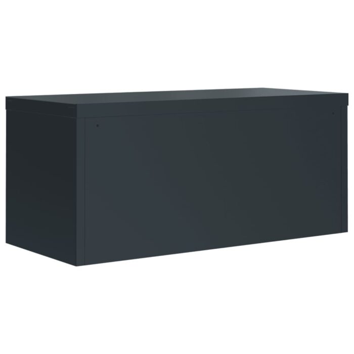 Classeur anthracite 90x40x145 cm acier – Image 4