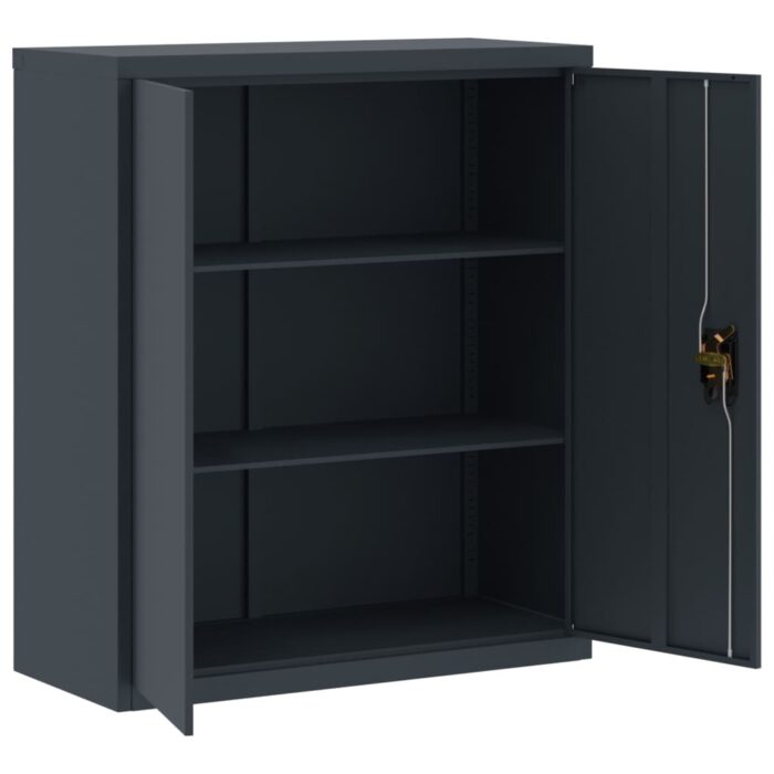 Classeur anthracite 90x40x145 cm acier – Image 7
