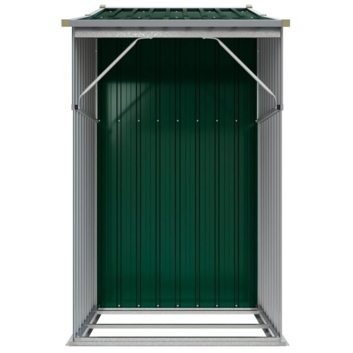Abri de jardin vert 277x93x179 cm acier galvanisé – Image 3