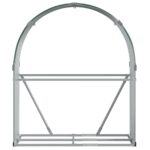 Porte-bûches vert 120x45x140 cm acier galvanisé – Image 2