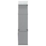 Porte-bûches gris clair 120x45x210 cm acier galvanisé – Image 3