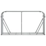 Porte-bûches gris clair 180x45x100 cm acier galvanisé – Image 2