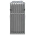 Porte-bûches gris clair 234x45x100 cm acier galvanisé – Image 3