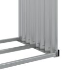 Porte-bûches anthracite 120x45x210 cm acier galvanisé – Image 6