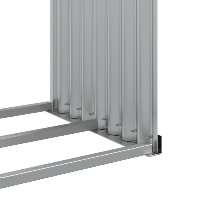 Porte-bûches anthracite 120x45x210 cm acier galvanisé – Image 6