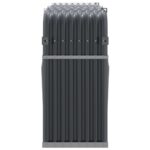 Porte-bûches anthracite 180x45x100 cm acier galvanisé – Image 3