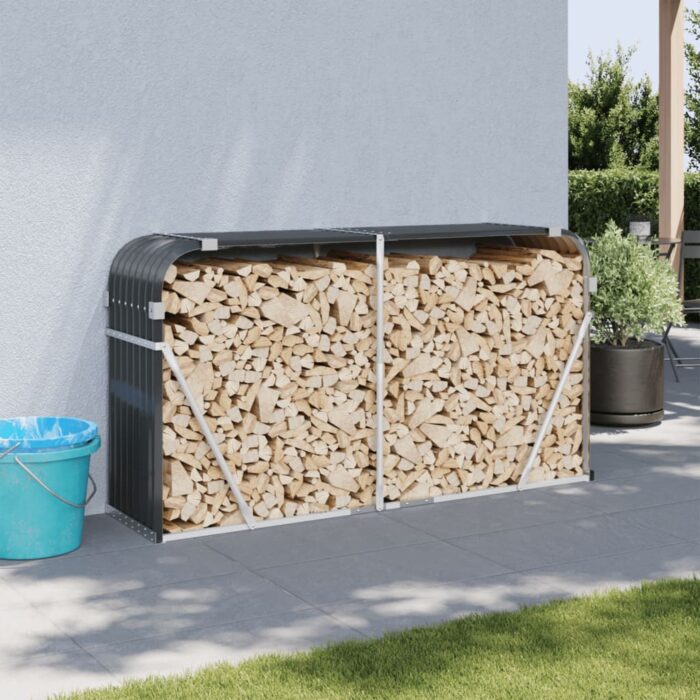 VXL8720845897093_m_en_hd_1.jpg Porte-bûches anthracite 180x45x100 cm acier galvanisé – Image 1