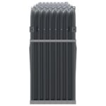 Porte-bûches anthracite 234x45x100 cm acier galvanisé – Image 3