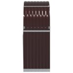 Porte-bûches marron 80x45x120 cm acier galvanisé – Image 3