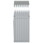 Porte-bûches argenté 80x45x120 cm acier galvanisé – Image 3