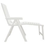 Chaise longue blanc plastique – Image 2