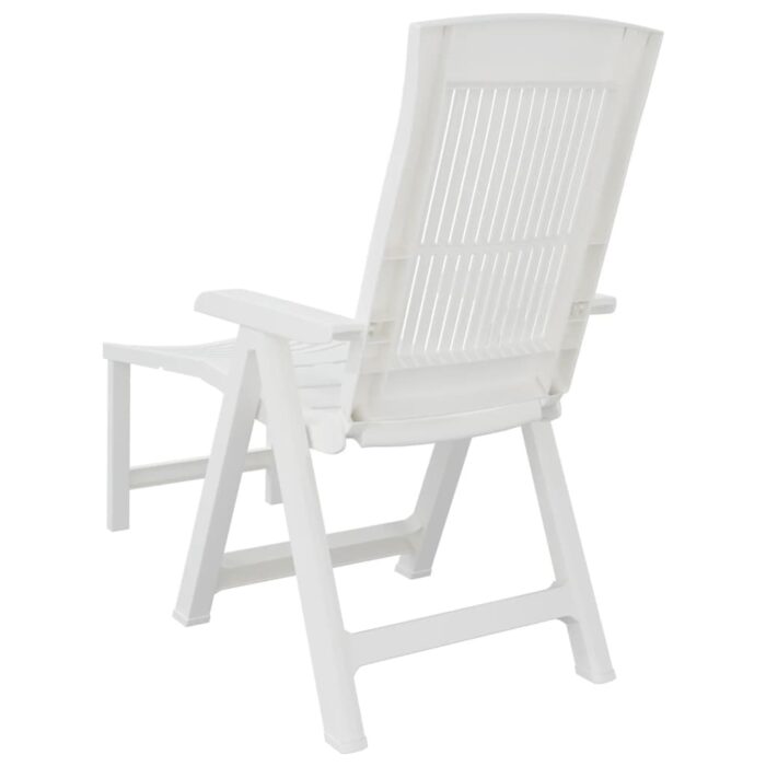 Chaise longue blanc plastique – Image 3