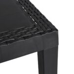 Table de jardin anthracite 59x47x40 cm PP – Image 4