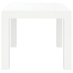 Table de jardin blanc 59x47x40 cm PP – Image 2