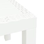 Table de jardin blanc 59x47x40 cm PP – Image 4
