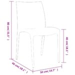 Chaises de jardin lot de 2 anthracite 50x46x80 cm polypropylène – Image 6