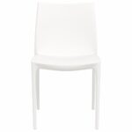 Chaises de jardin lot de 2 blanc 50x46x80 cm polypropylène – Image 2