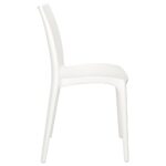 Chaises de jardin lot de 2 blanc 50x46x80 cm polypropylène – Image 3