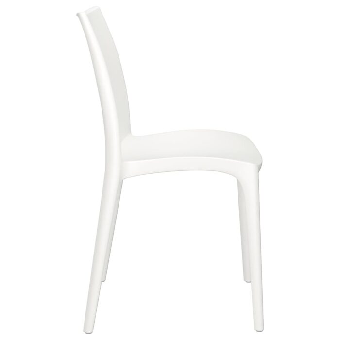 Chaises de jardin lot de 2 blanc 50x46x80 cm polypropylène – Image 3