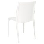 Chaises de jardin lot de 2 blanc 50x46x80 cm polypropylène – Image 4