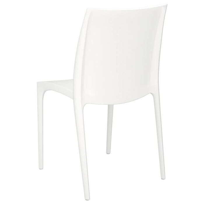 Chaises de jardin lot de 2 blanc 50x46x80 cm polypropylène – Image 4
