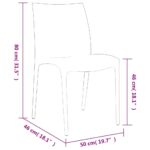 Chaises de jardin lot de 2 blanc 50x46x80 cm polypropylène – Image 6