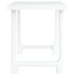 Table de camping blanc 79x56x64 cm PP aspect de bois – Image 2