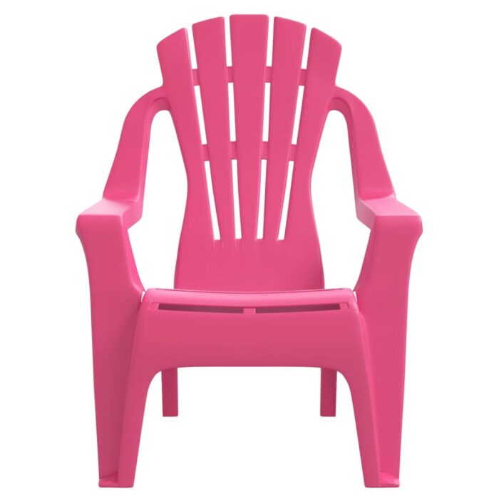 Chaises de jardin pour enfants lot de 2 rose 37x34x44 cm PP – Image 2