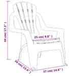 Chaises de jardin pour enfants lot de 2 rose 37x34x44 cm PP – Image 6