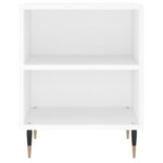 Tables de chevet 2 pcs blanc 40x30x50 cm bois d'ingénierie – Image 3